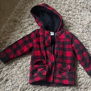 Healthtex Red and Black Plaid Jacket